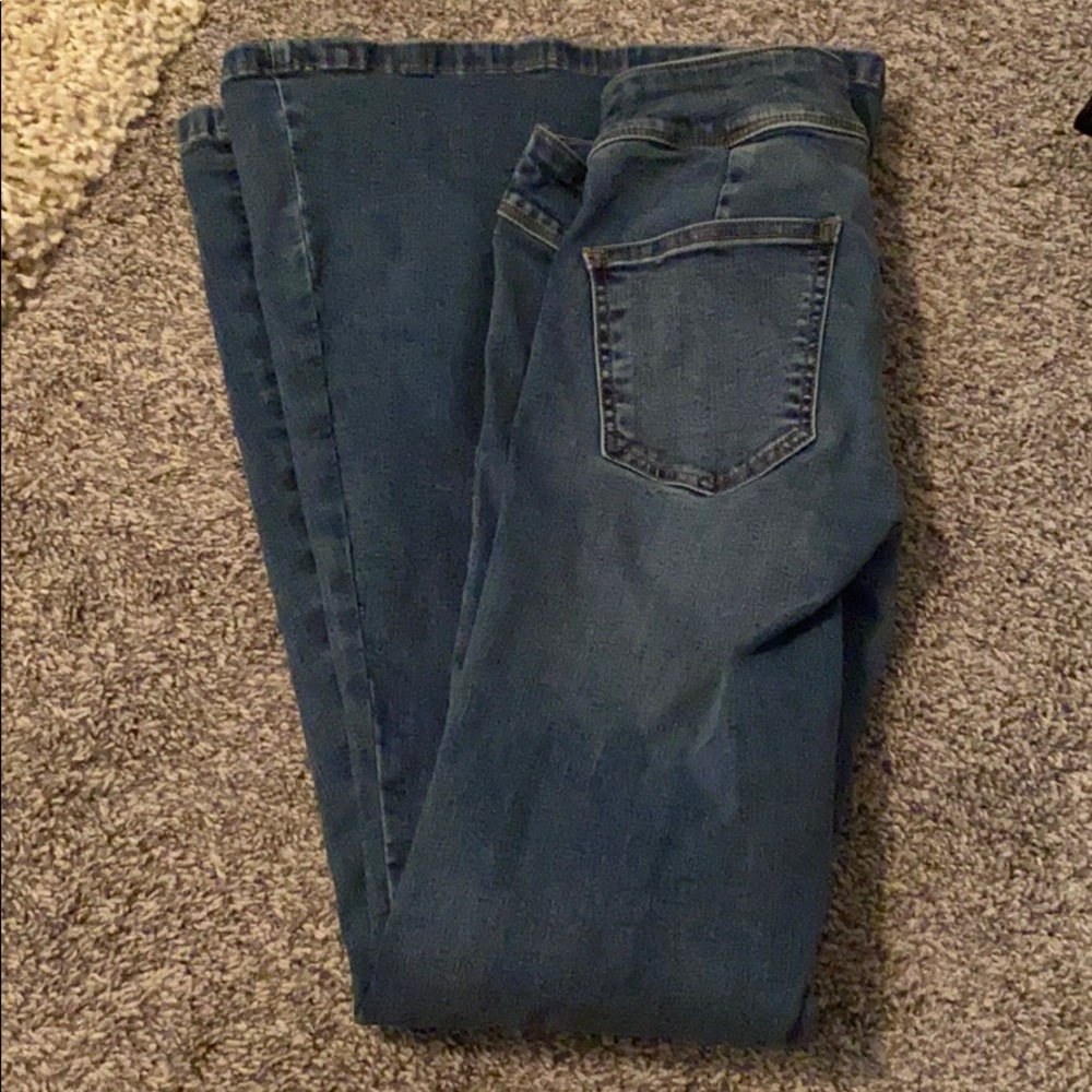 Free people wide flare denim